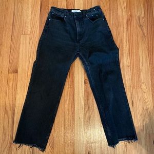 Abercrombie Ankle Straight Ultra High Rise Jean